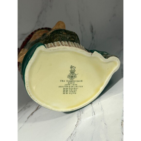 Royal Doulton Character Toby Jug “Lumberjack” D6610 1966 - Picture 8 of 14